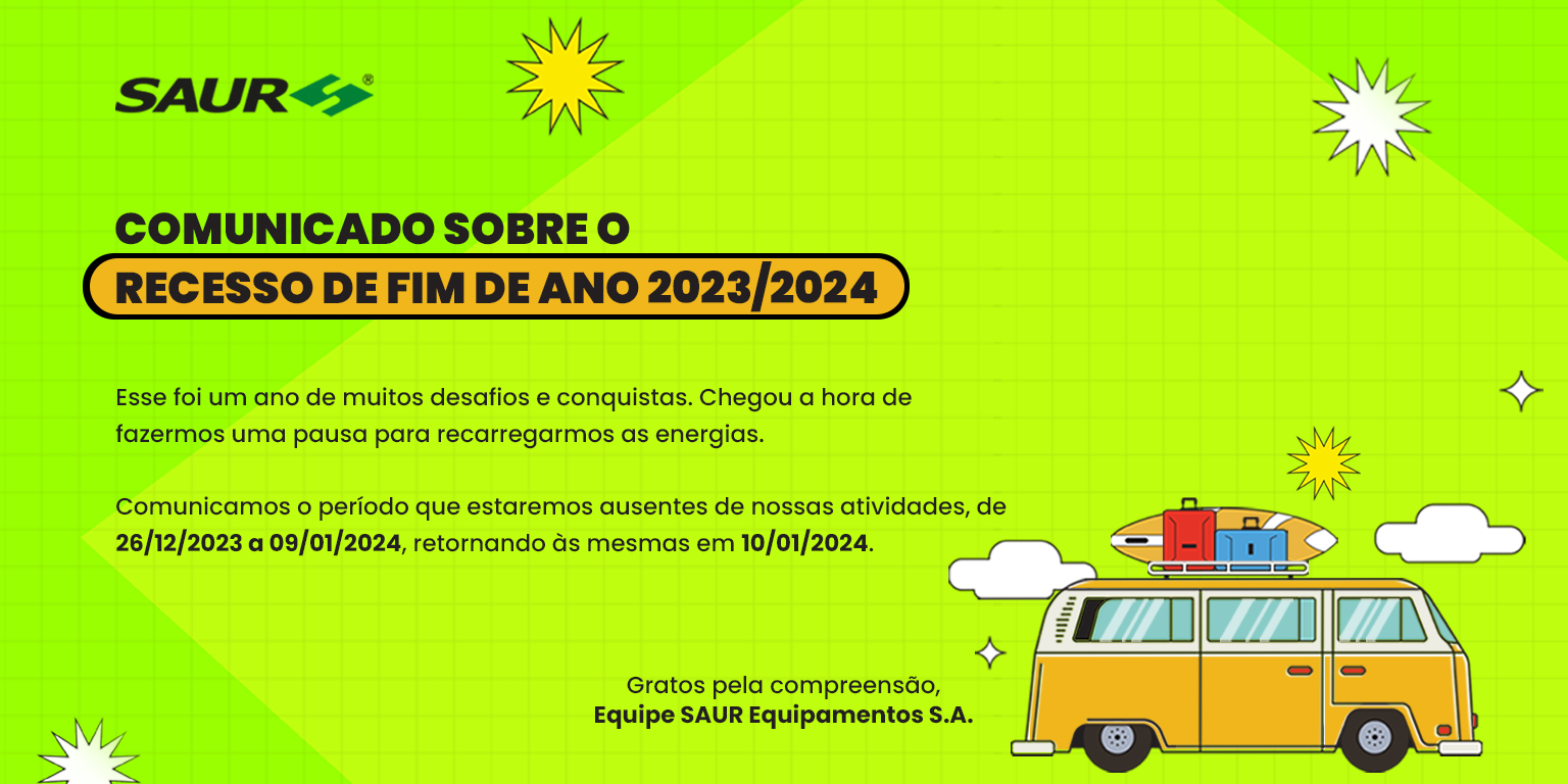 Comunicado sobre o recesso de fim de ano 2023/2024