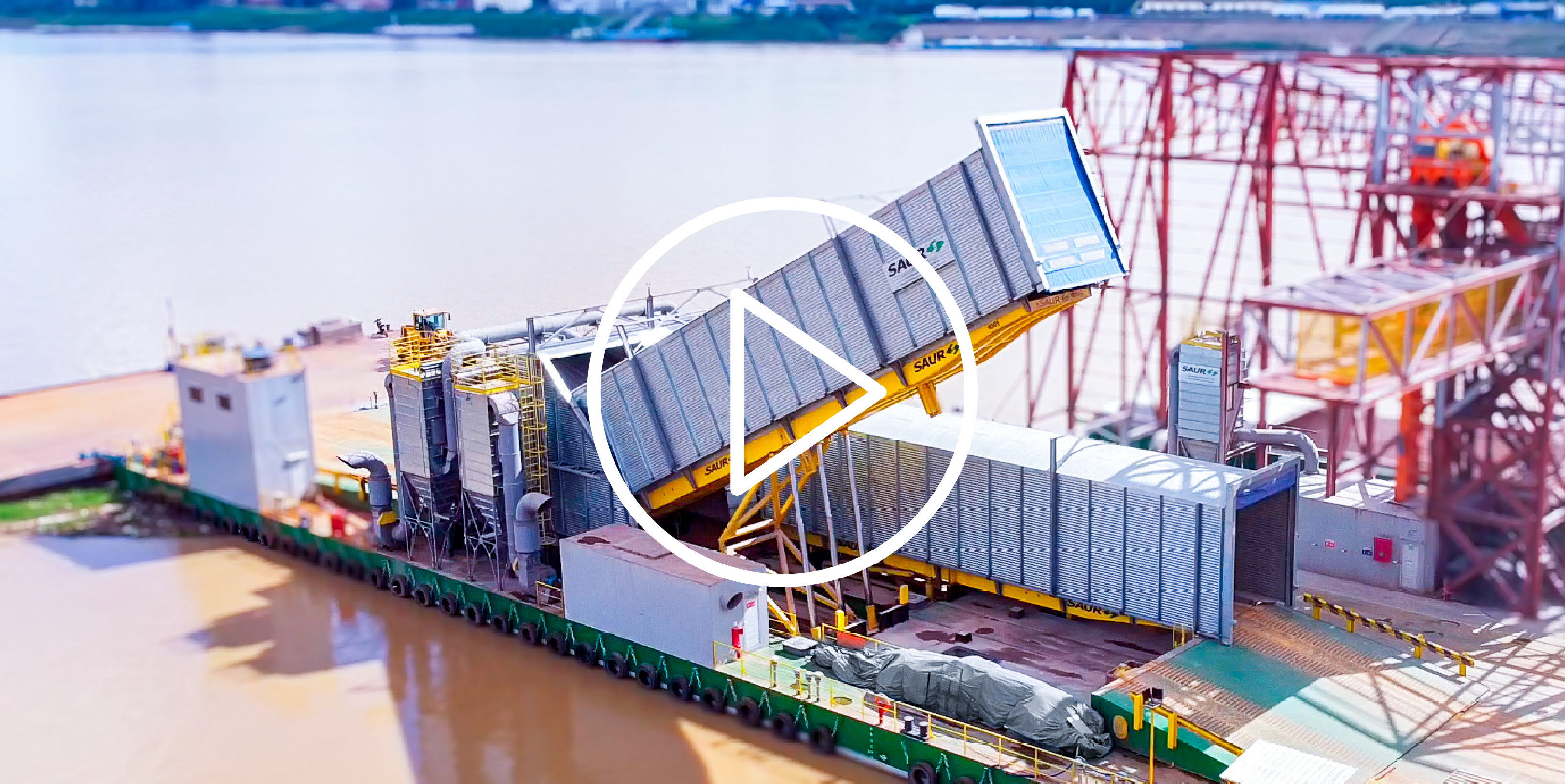 DUST COLLECTION AT A FLOATING TRANSFLOW STATION