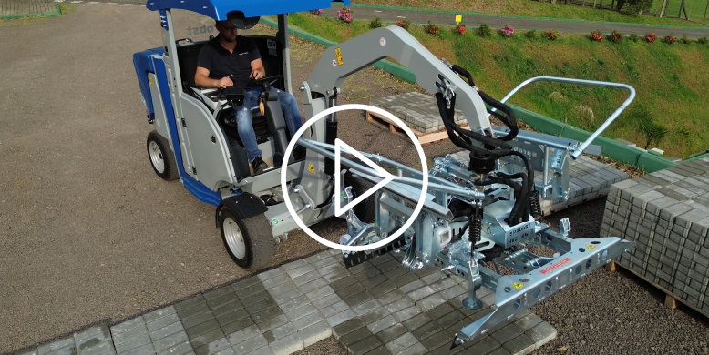 Efficiency and Precision in Interlocking Pavement Installation