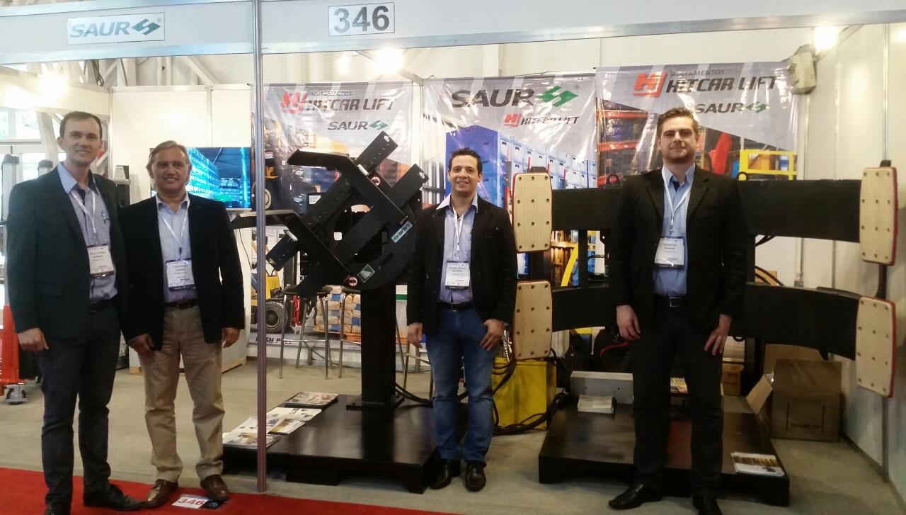 SAUR equipment is highlighted at a fair in Argentina 11 August, 2017