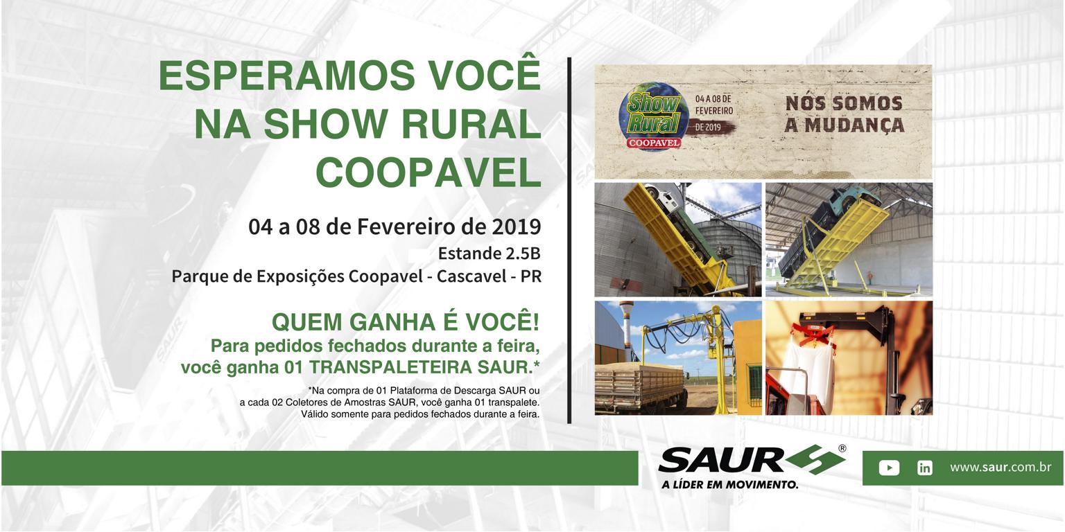 Pioneirismo em diferencial estrutural das Plataformas de Descarga SAUR será novidade na Show Rural Coopavel