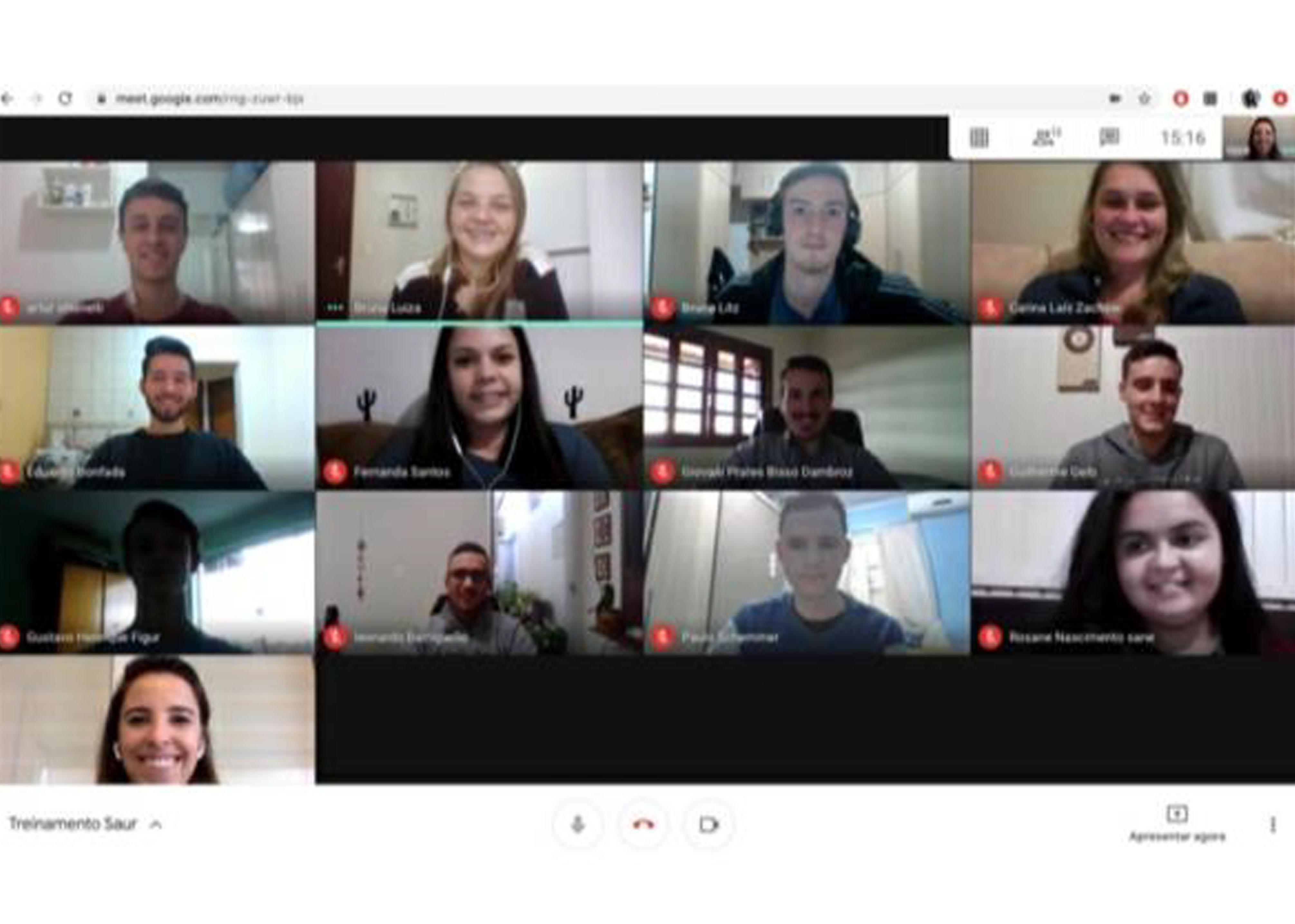 Treinamento online é ministrado para estagiários