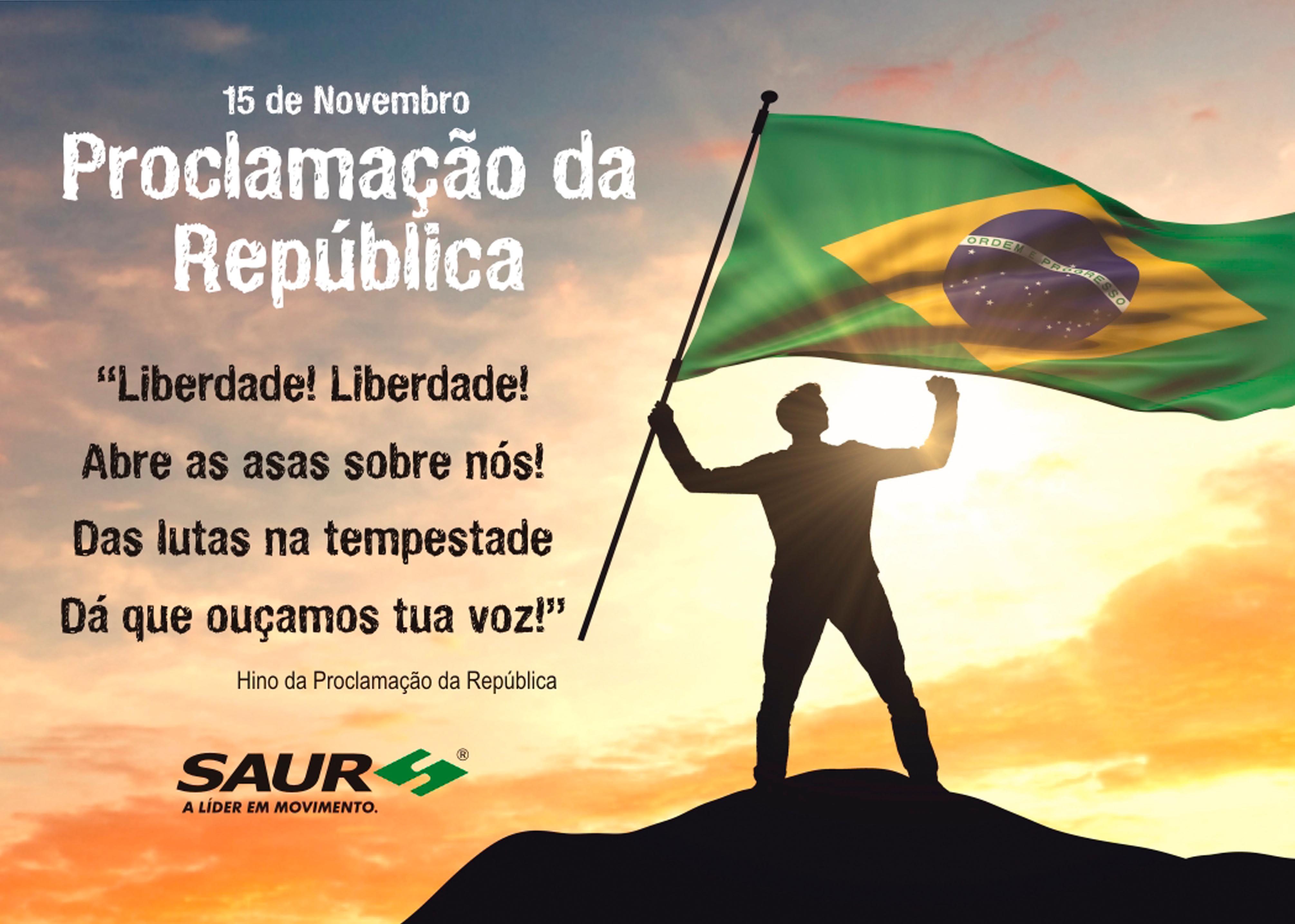 15 de novembro – Proclamação da República