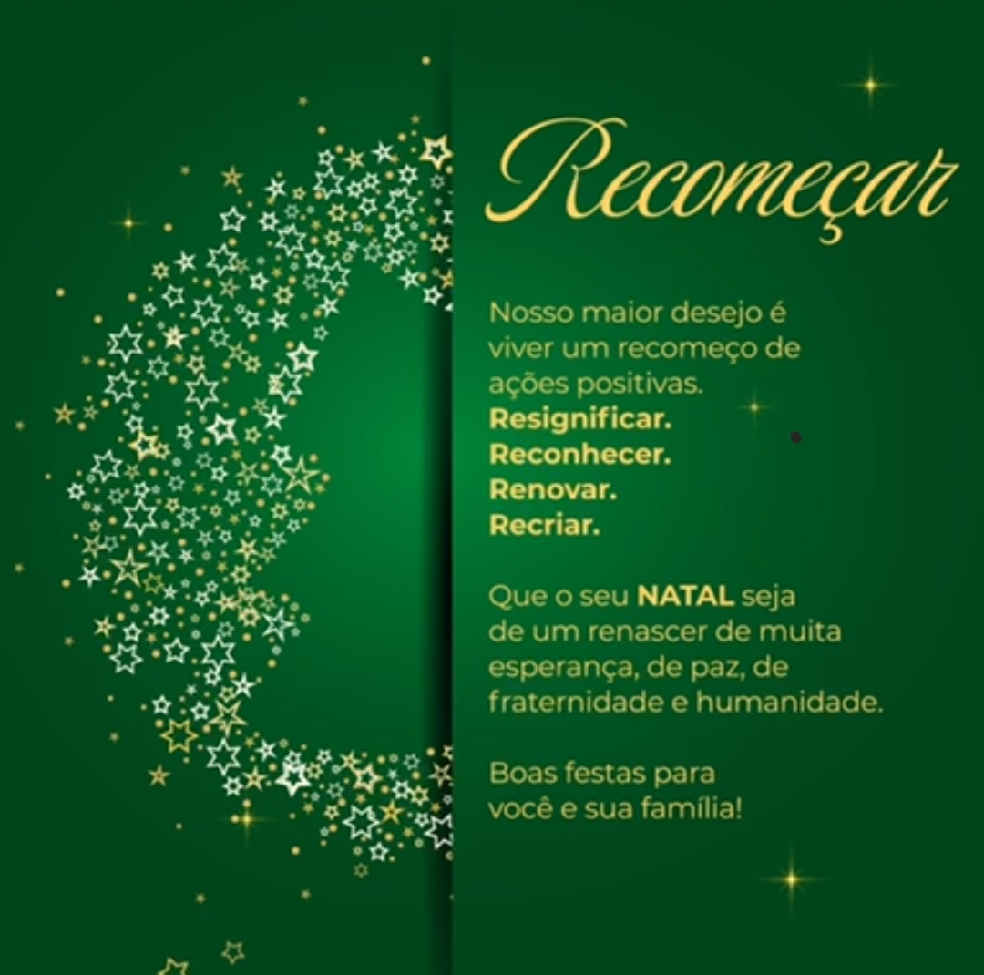 Que seja um Natal de renascer