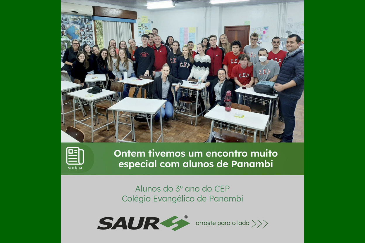 SAUR participa de encontro com alunos do 3º ano do CEP – Colégio Evangélico de Panambi