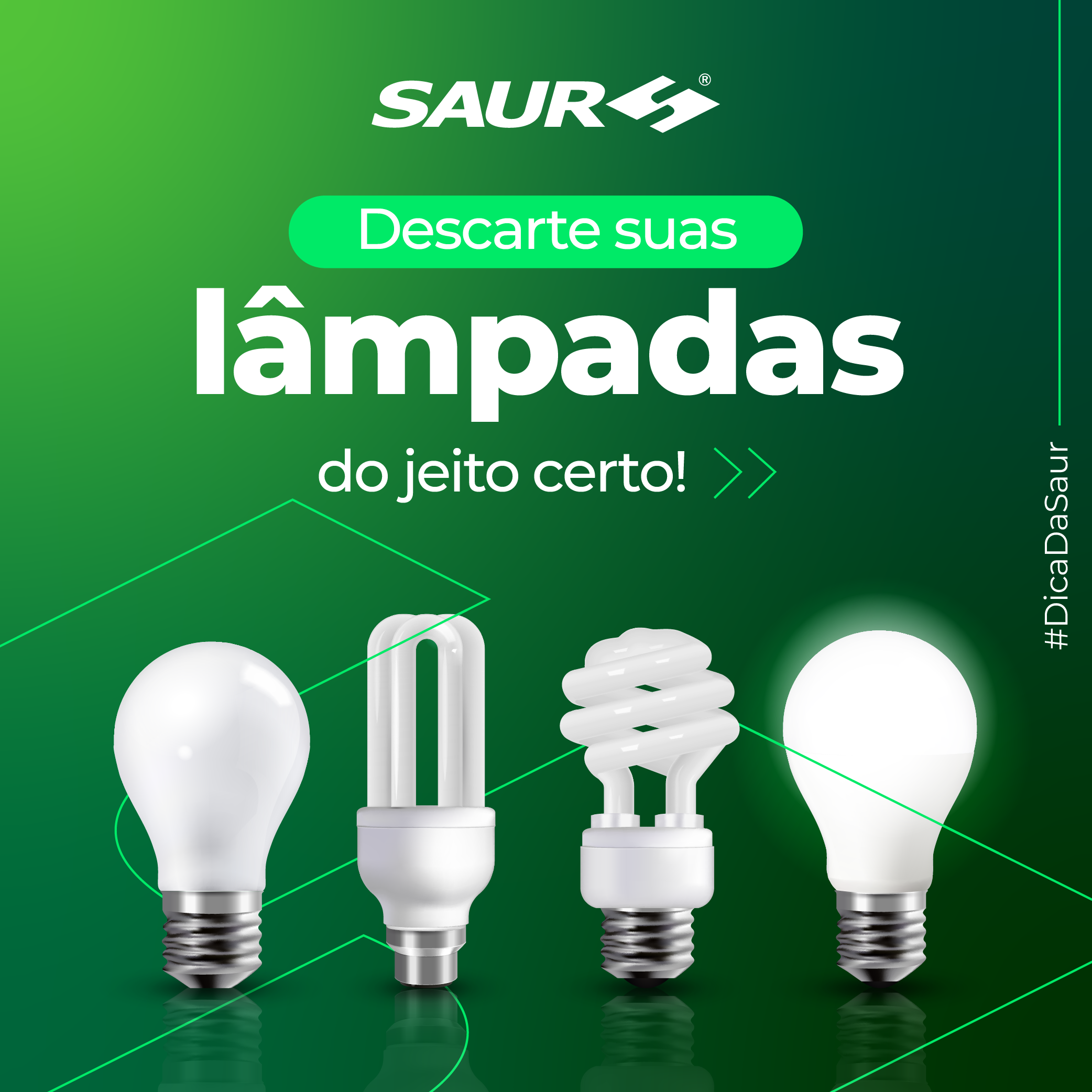 Você sabe descartar suas lâmpadas corretamente?