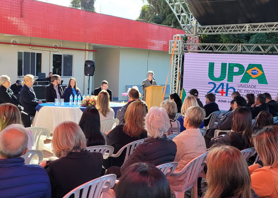 SAUR participa da inauguração da UPA 24h  Adir Luiz Bottega