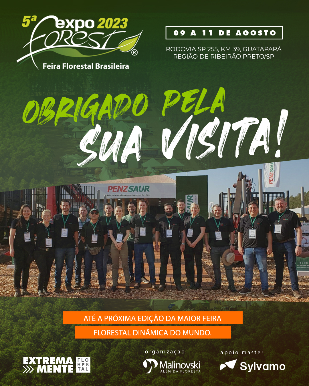 EXPOFOREST 2023 encerrou no último dia 11 de agosto e foi um sucesso
