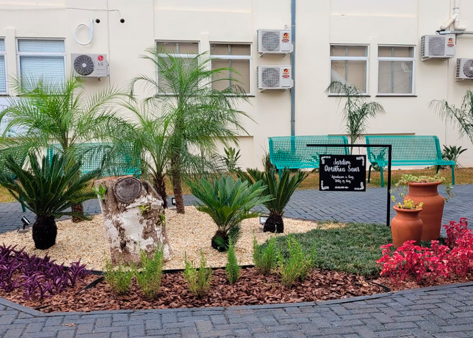 Inauguração do Jardim Dorothea SAUR no SHP  Hospital Panambi