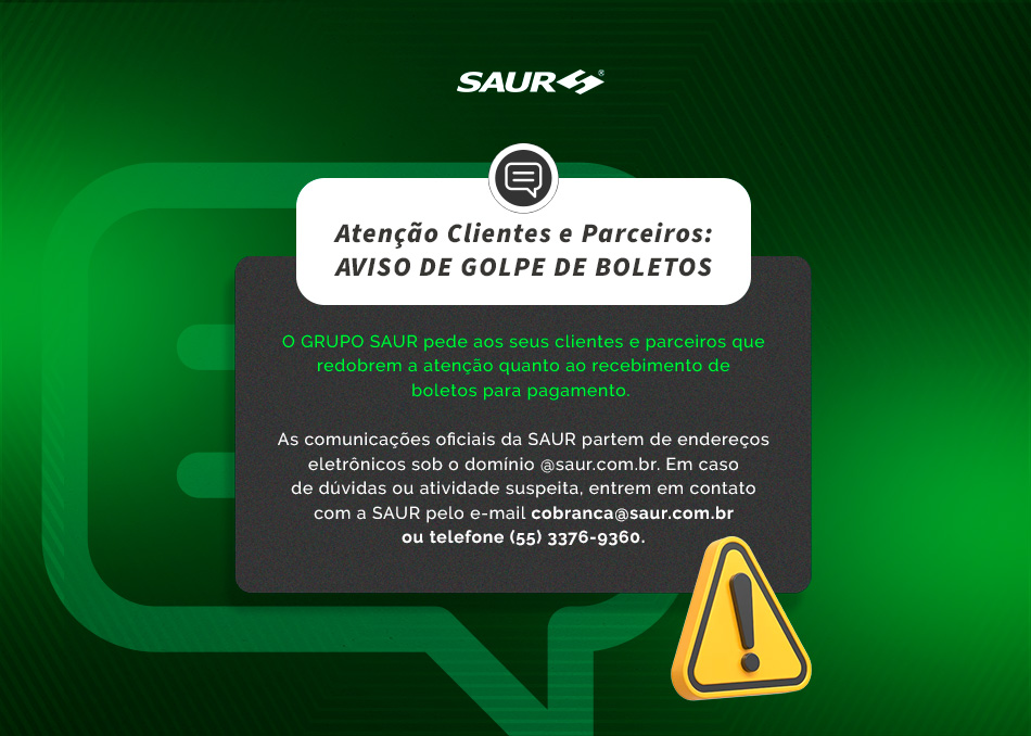 Atenção Clientes e Parceiros: AVISO DE GOLPE DE BOLETOS