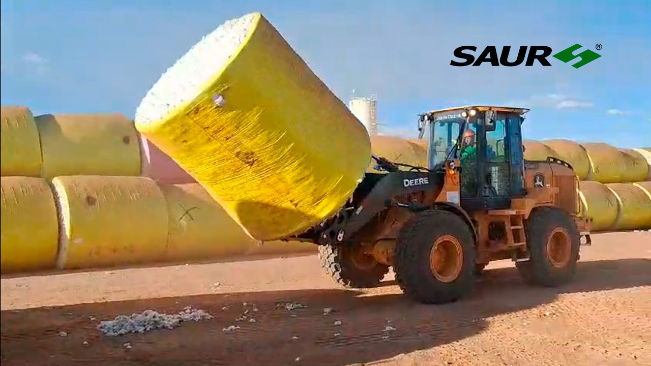 Espetos Giratórios para rolos de Algodão | Soluções para movimentação algodoeira | SAUR