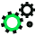 Icone de engrenagem da saur