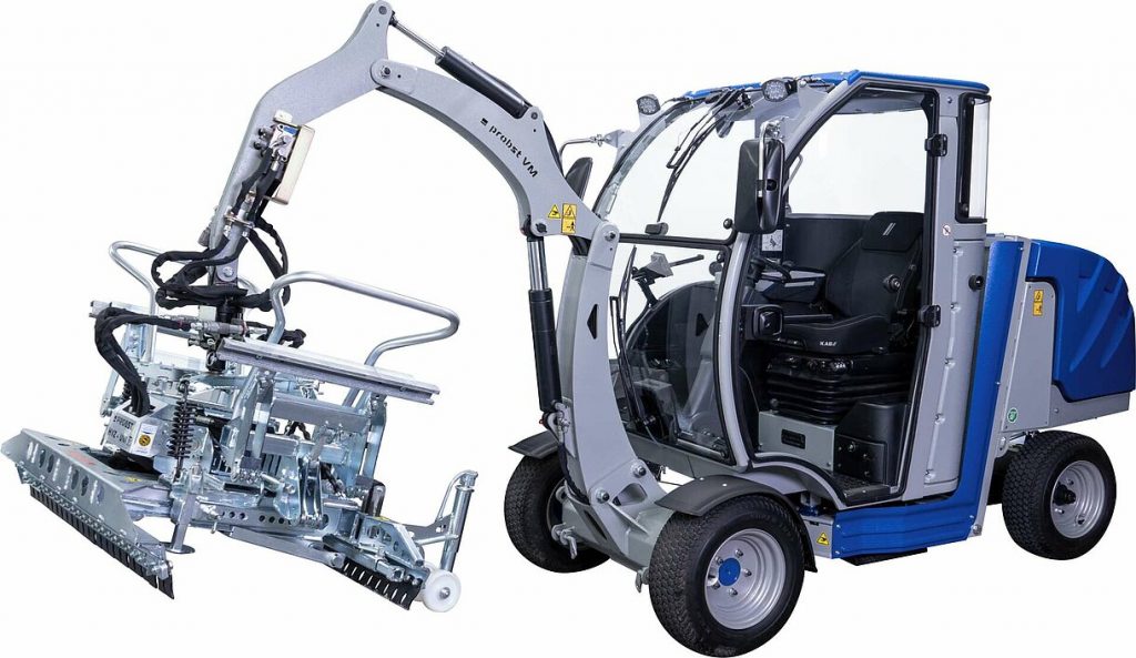 Máquina Pavimentadora para Assentamento de Piso Intertravado V – Garra Hidráulica HVZ