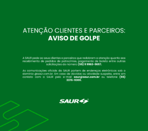 ATENÇÃO CLIENTES E PARCEIROS: AVISO DE GOLPE