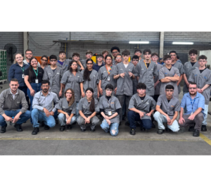 Visita dos alunos do Curso de Solda do SENAI